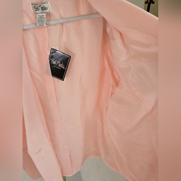 Bob Mackie Soft Pink Women's Blazer And Skirt Set 22W 24W NWT - Picture 8 of 15